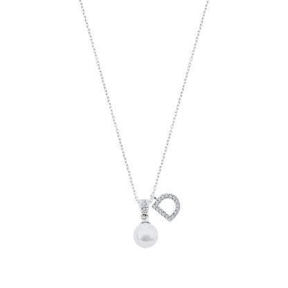 Atlanta | Buchstaben Perlenkette 925 Silber