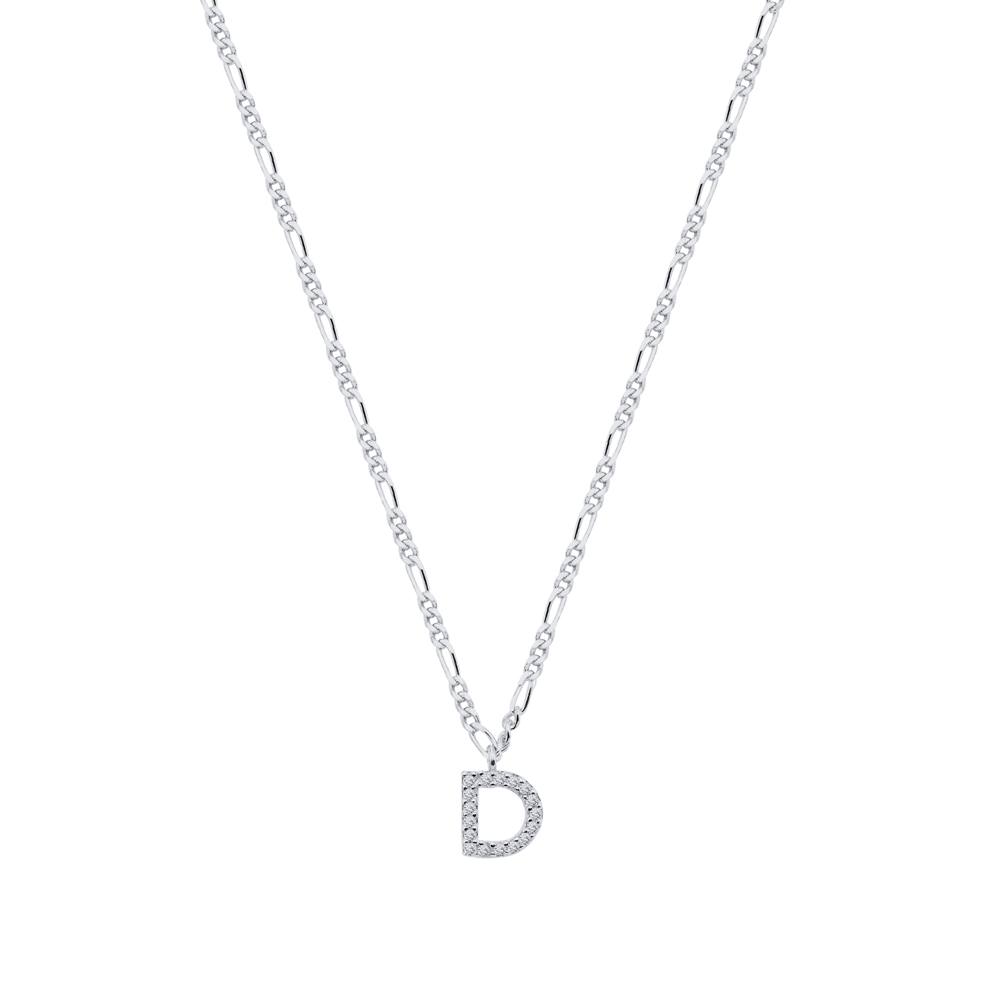 Athen | Figaro Buchstabenkette 925 Silber