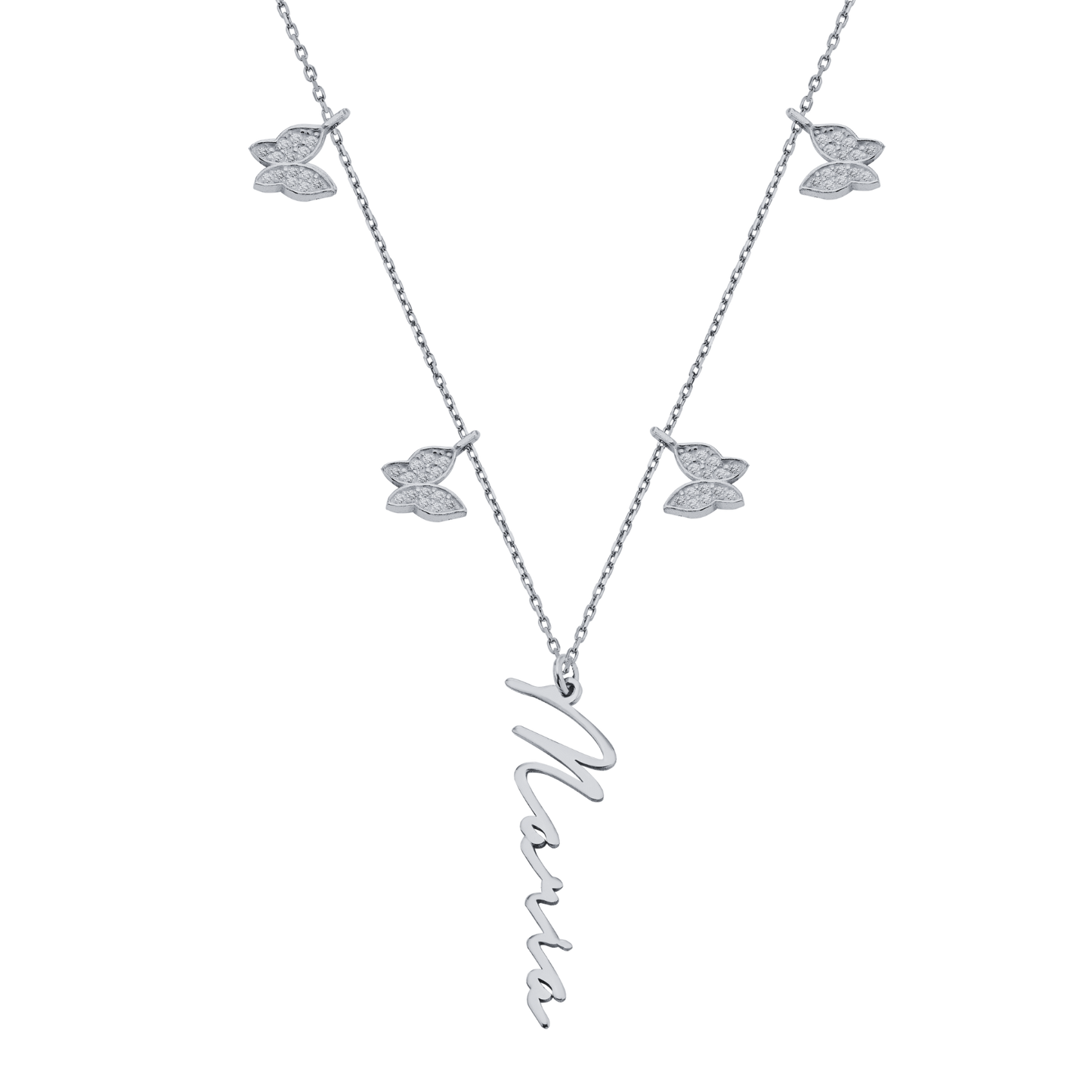 Manila | Schmetterlings Signatur Kette 925 Silber