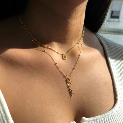 Athen | Figaro Buchstabenkette 925 Silber